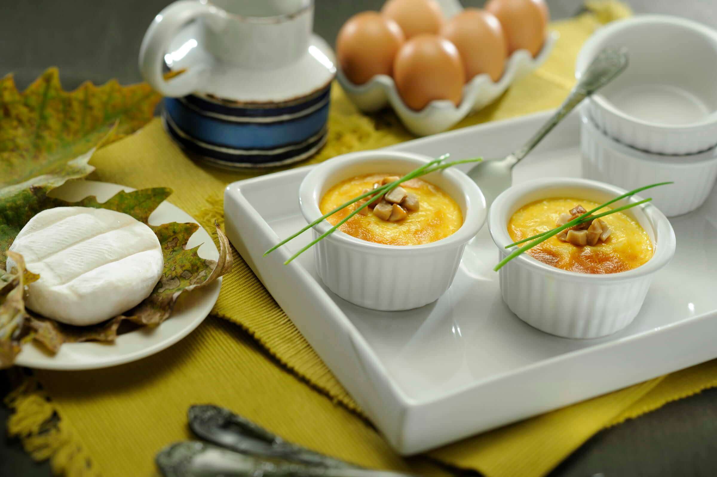 Créme brulée with Tomino del Boscaiolo