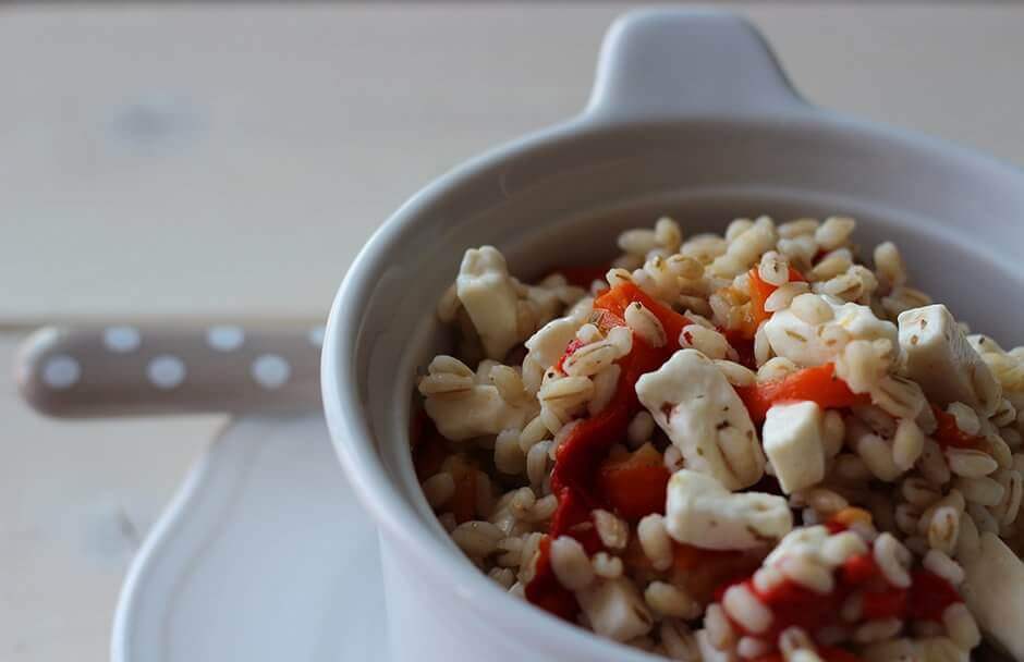 Barley, peppers and Primosale salad