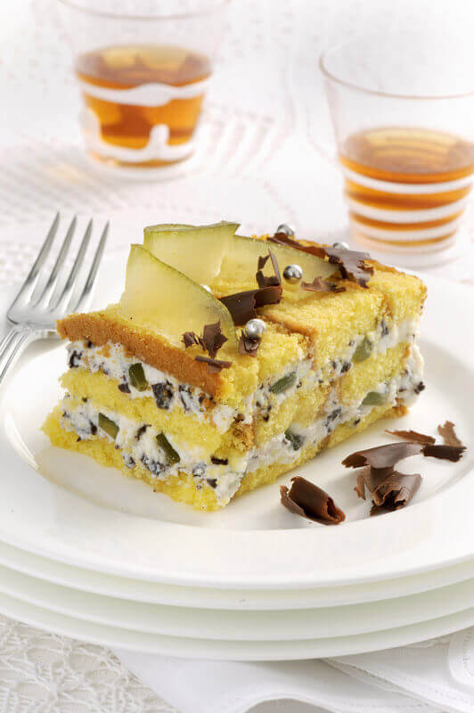 Torta ricotta Seirass, Cedro Candito e Cioccolato	