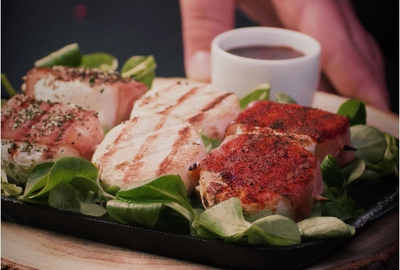 BBQ Man | Spiedino del Boscaiolo impanato con due rub