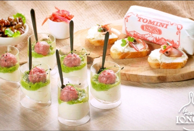 Finger Food with Tomino a Rotolo 