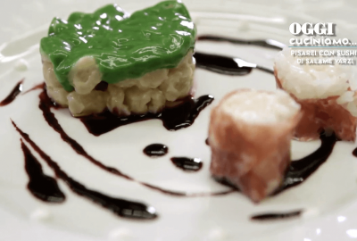 Pisarei con sushi di salame varzi 